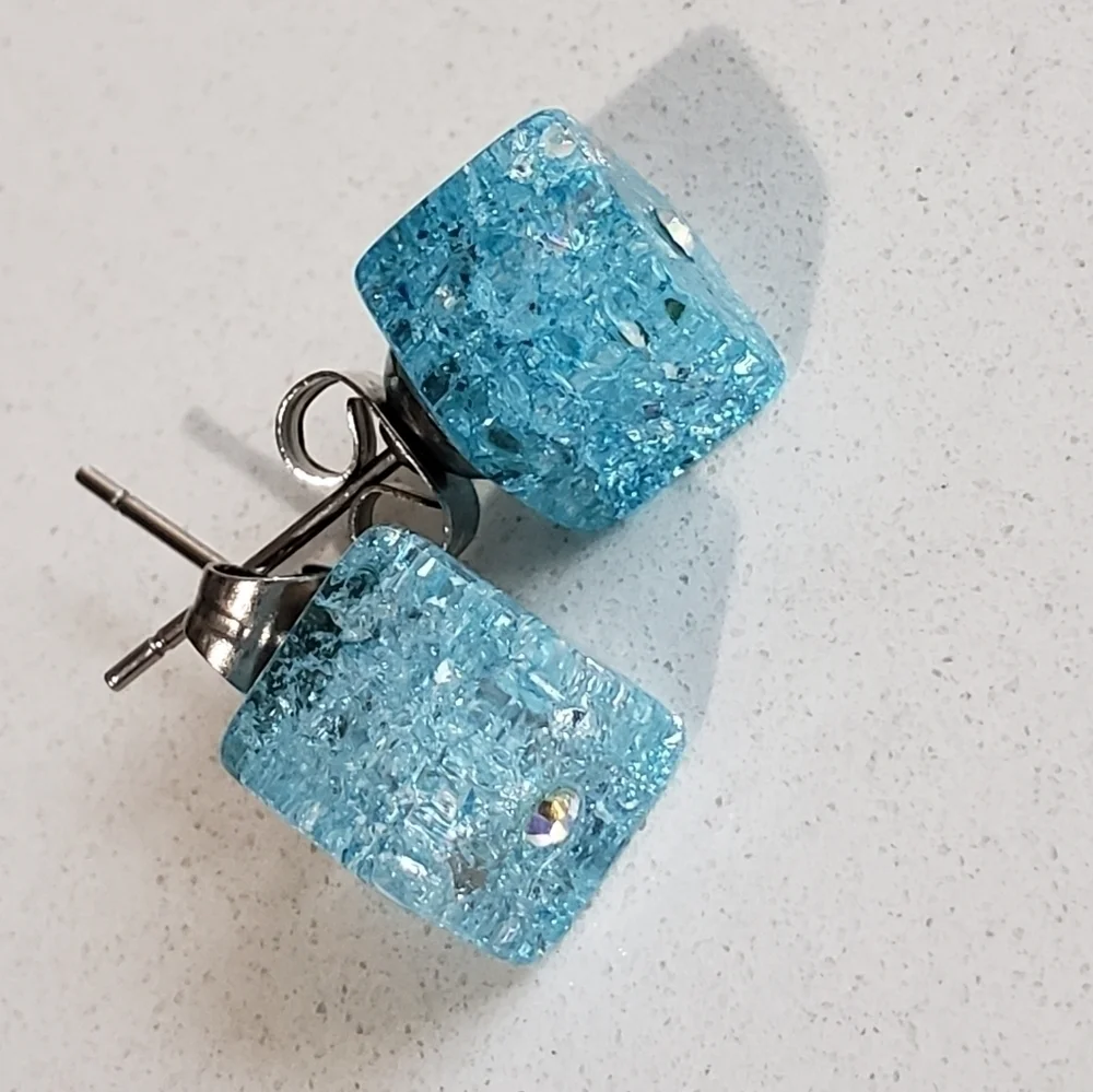 STAINLESS steel earrings - Picture 6 of 7